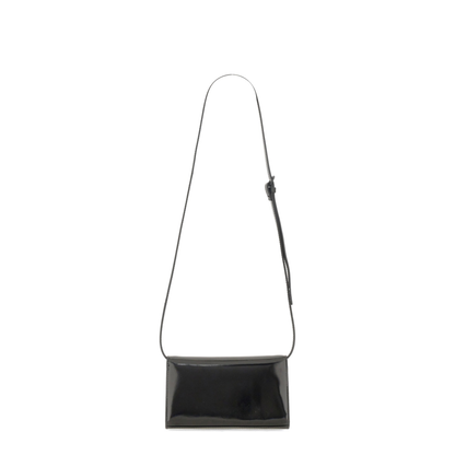 1DR Calfskin Wallet On Strap - Preto