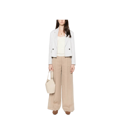 Cotton Trousers Cream