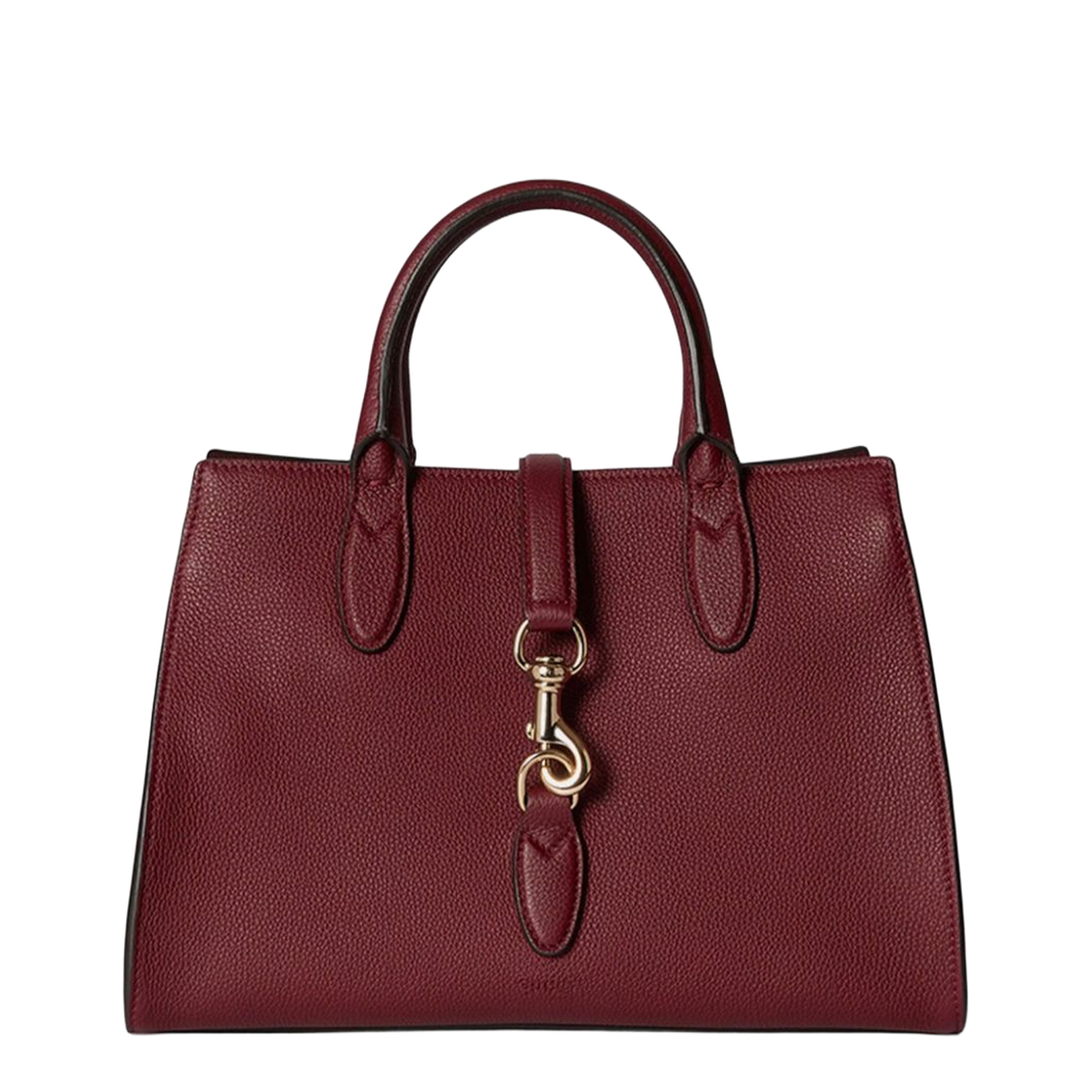 Bordeaux Red Leather Messenger Bag