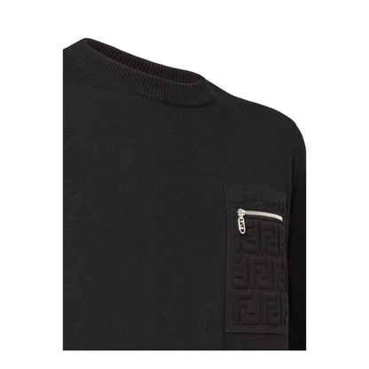 MAYFEYR - Fendi - Breast Pocket Wool Pullover - FZE035ATMOF0QA1