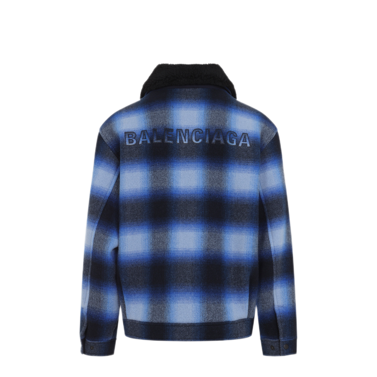 Plaid Wool Flannel Bomber Jacket