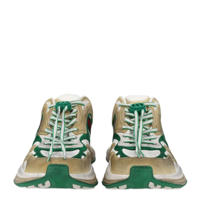 Drawstring Leather Sneakers