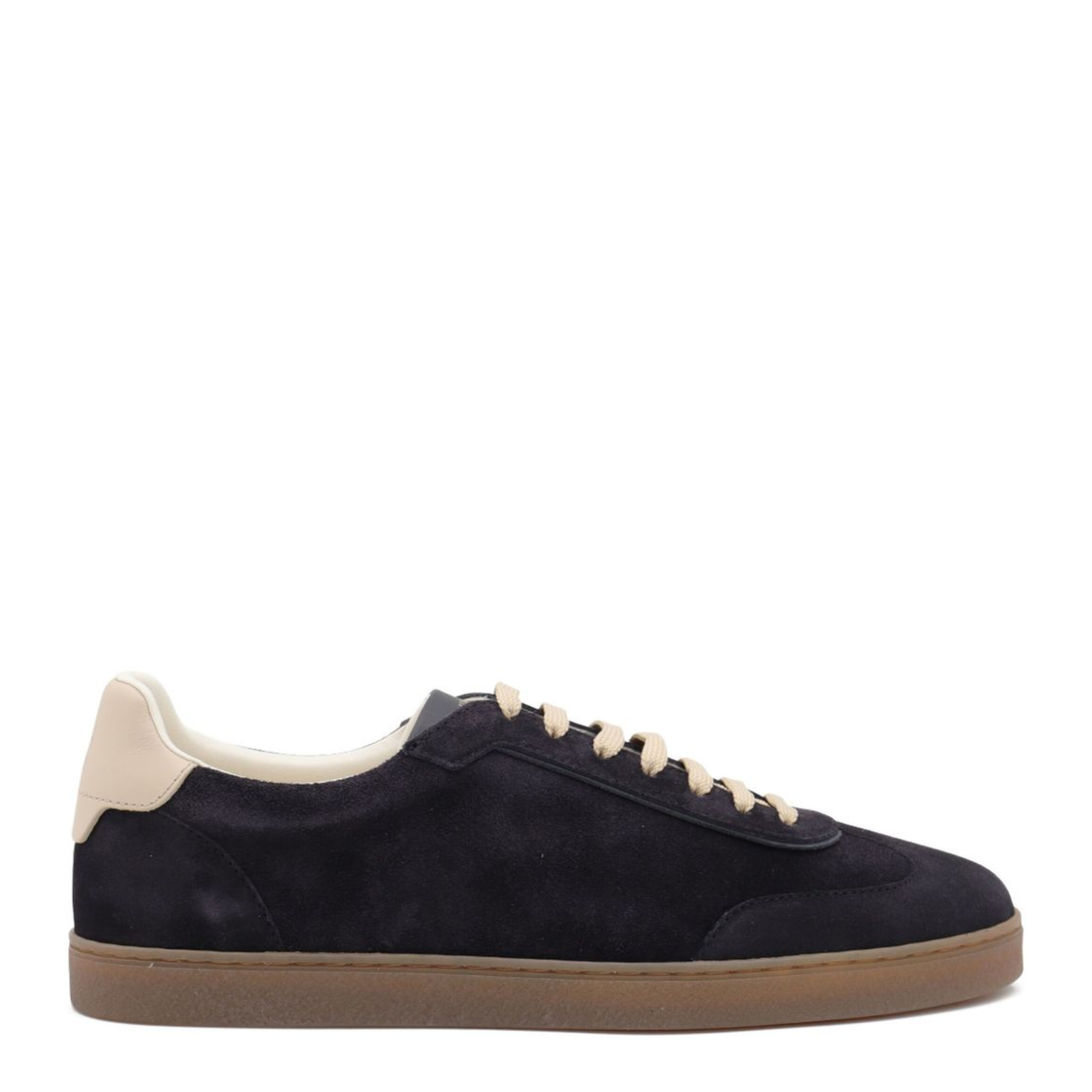 Leather-Trimmed Suede Sneakers