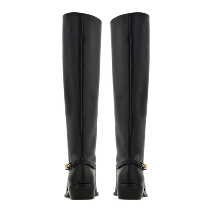 MAYFEYR - Ferragamo - F Buckle Therma Knee Riding Boots - 01K2260784901NERO