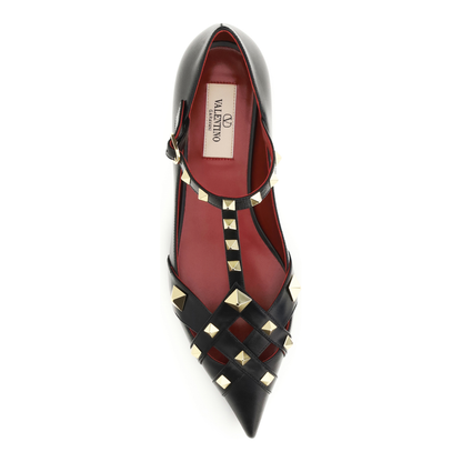 MAYFEYR - Valentino - Studdy Ballerinas In Kidskin - 9W2S0PQ9JYW