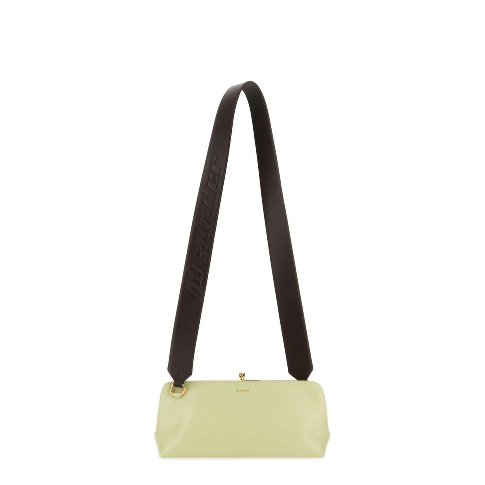 Pastel Green Leather Small Goji Shoulder Bag