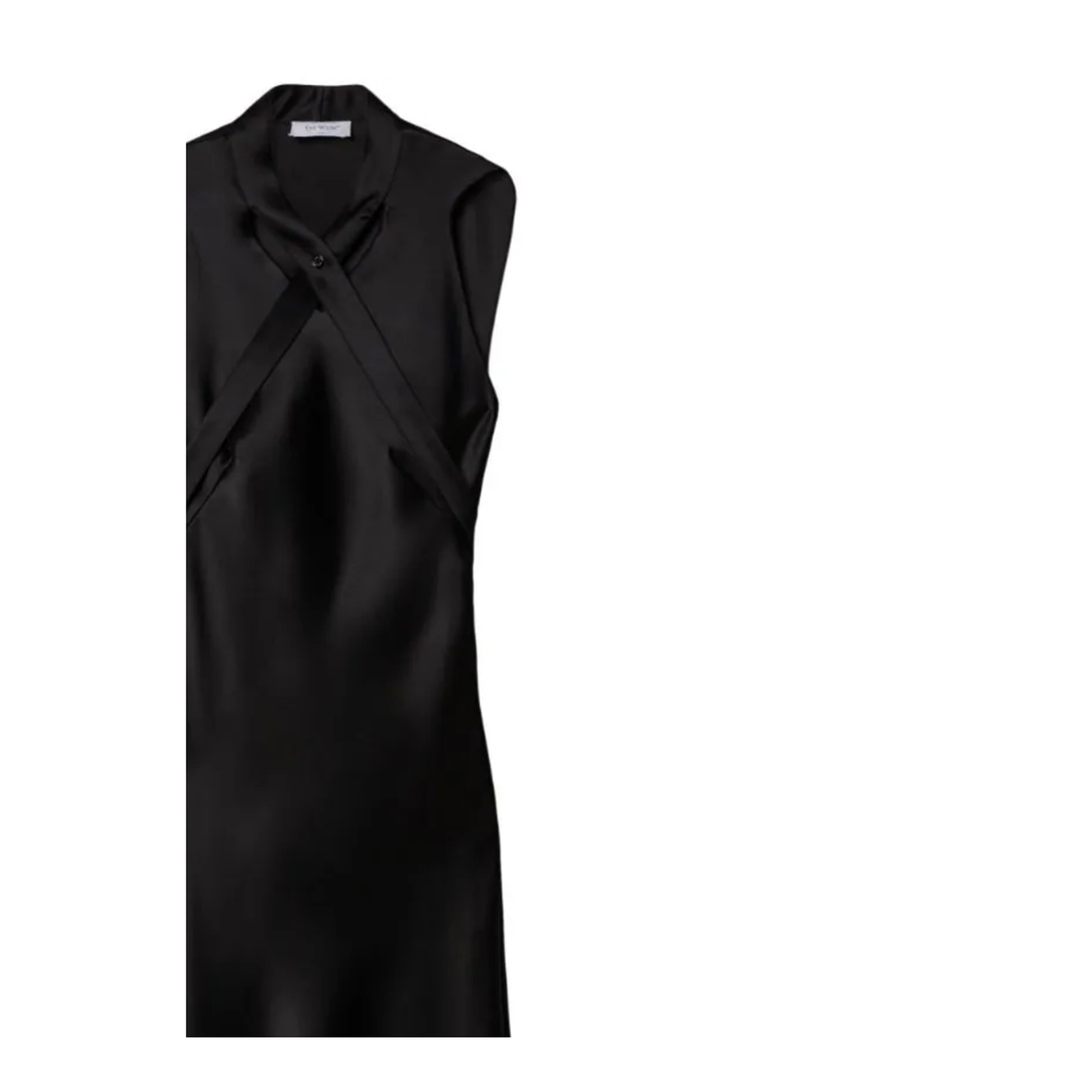 Satin Dress With Decorative Cross