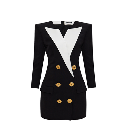 Dress with Decorative Buttons
