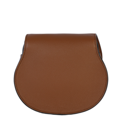 Marcie Small Grained Leather Shoulder Bags - Tan