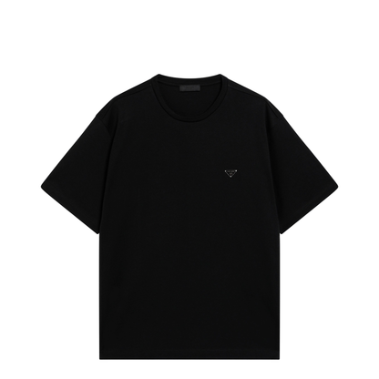 MAYFEYR - Prada - Boxy Cotton Crew-Neck T-Shirt In Black - UJN954OOO240F0002