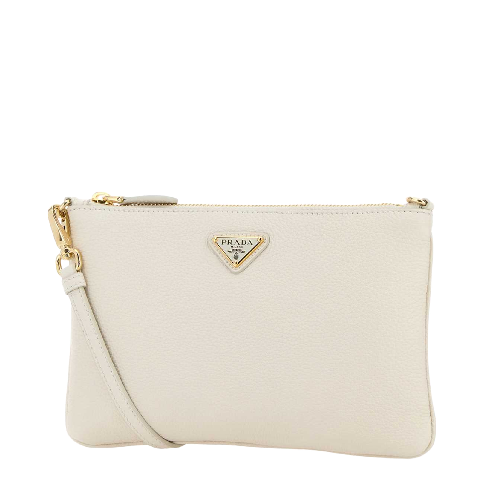 White Leather Crossbody Bag