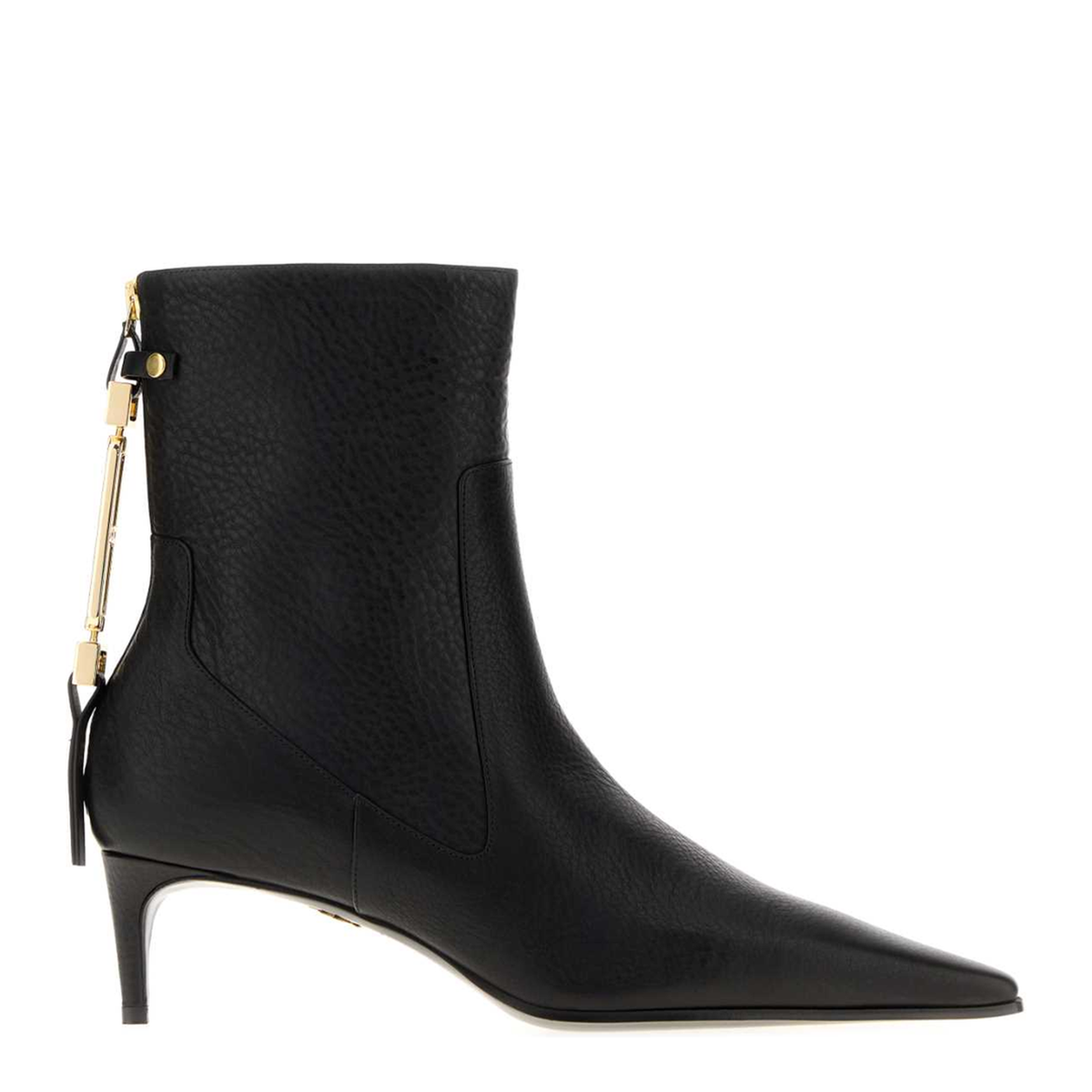 MAYFEYR - Dsquared2 - Black Leather Ankle Boots - ABW0221015000012124