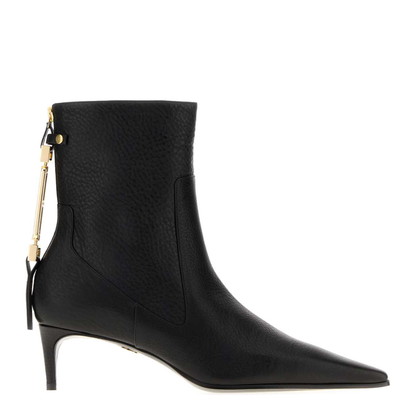 MAYFEYR - Dsquared2 - Black Leather Ankle Boots - ABW0221015000012124
