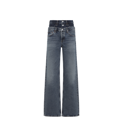 MAYFEYR - Agolde - Elson Blue Cotton Jeans - A2971206PNPOR