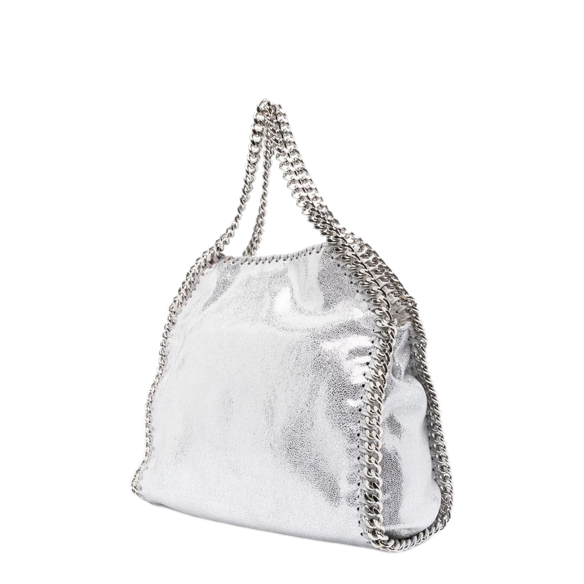 Falabella Mini Vegan Leather Tote Bag - Silver