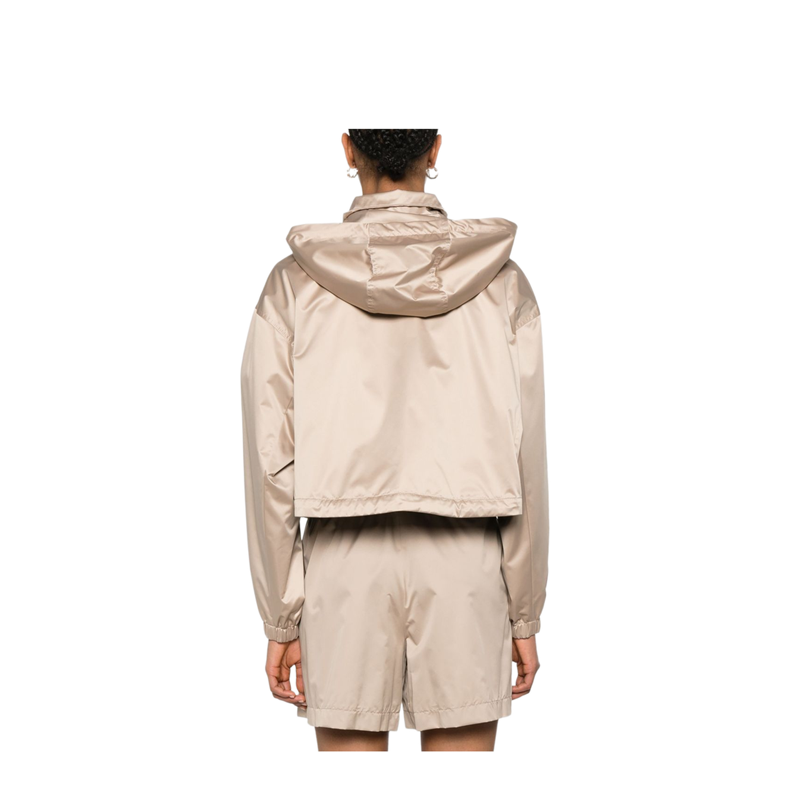 Cropped Windbreaker Jacket