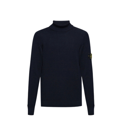 MAYFEYR - Stone Island - Wool Turtleneck Sweater In Full Ribs - L2S155100052S00C2
