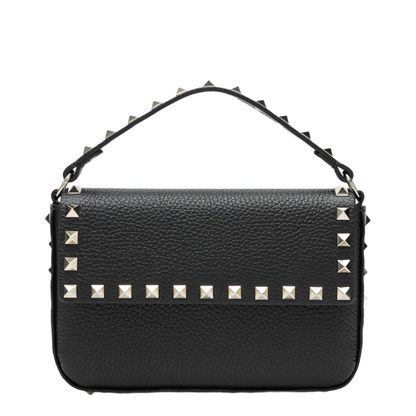 MAYFEYR - Valentino - Rockstud Pouch In Grained Calfskin Leather, Black - 9W2P0W07VSH0NO