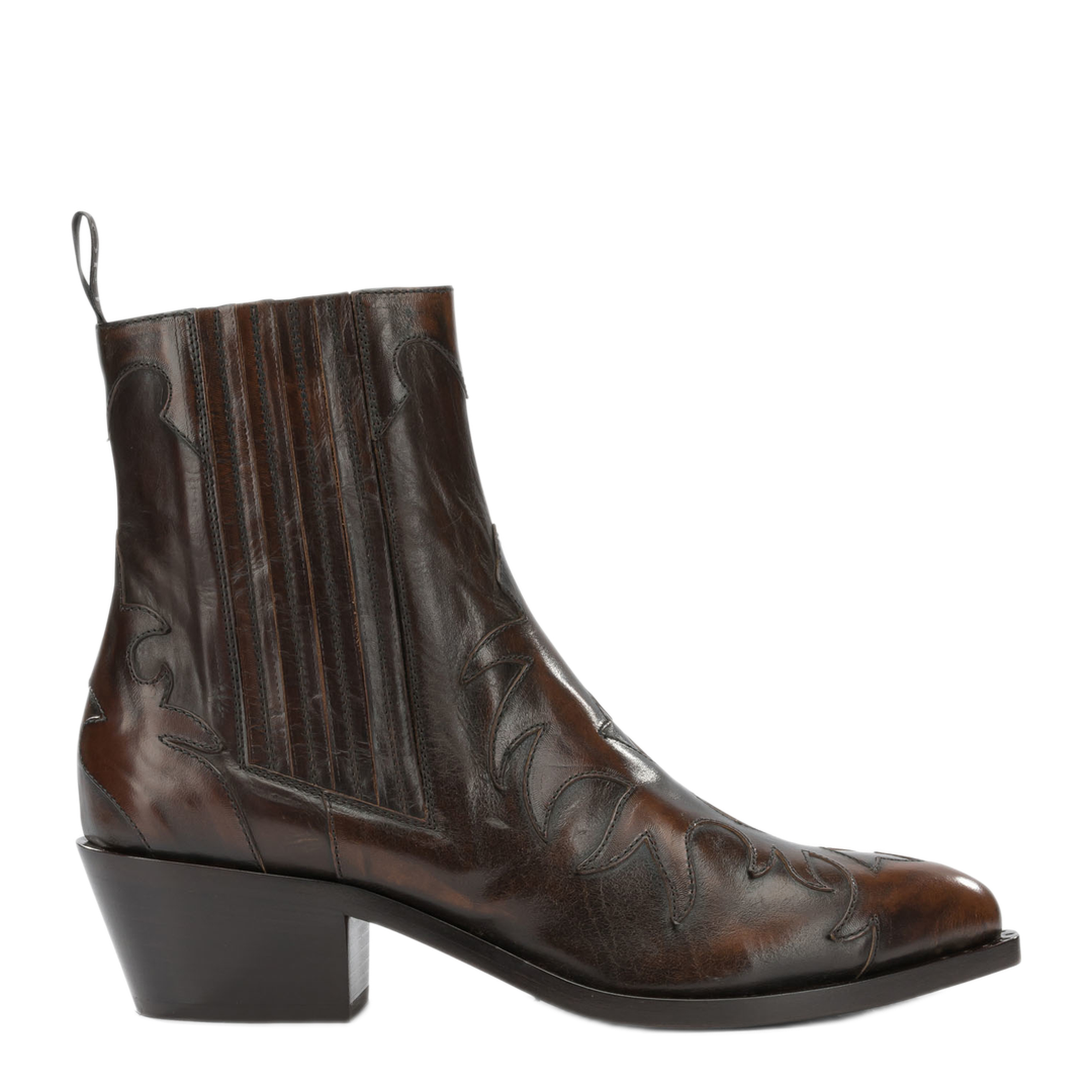 MAYFEYR - Sartore - Postiano 45 Mm Cowboy Ankle Boots - SR3645POSITANOCASTAGNA