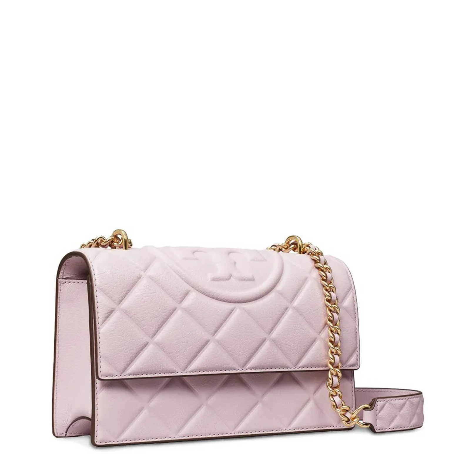 Flaming Lilac Leather Crossbody Bag