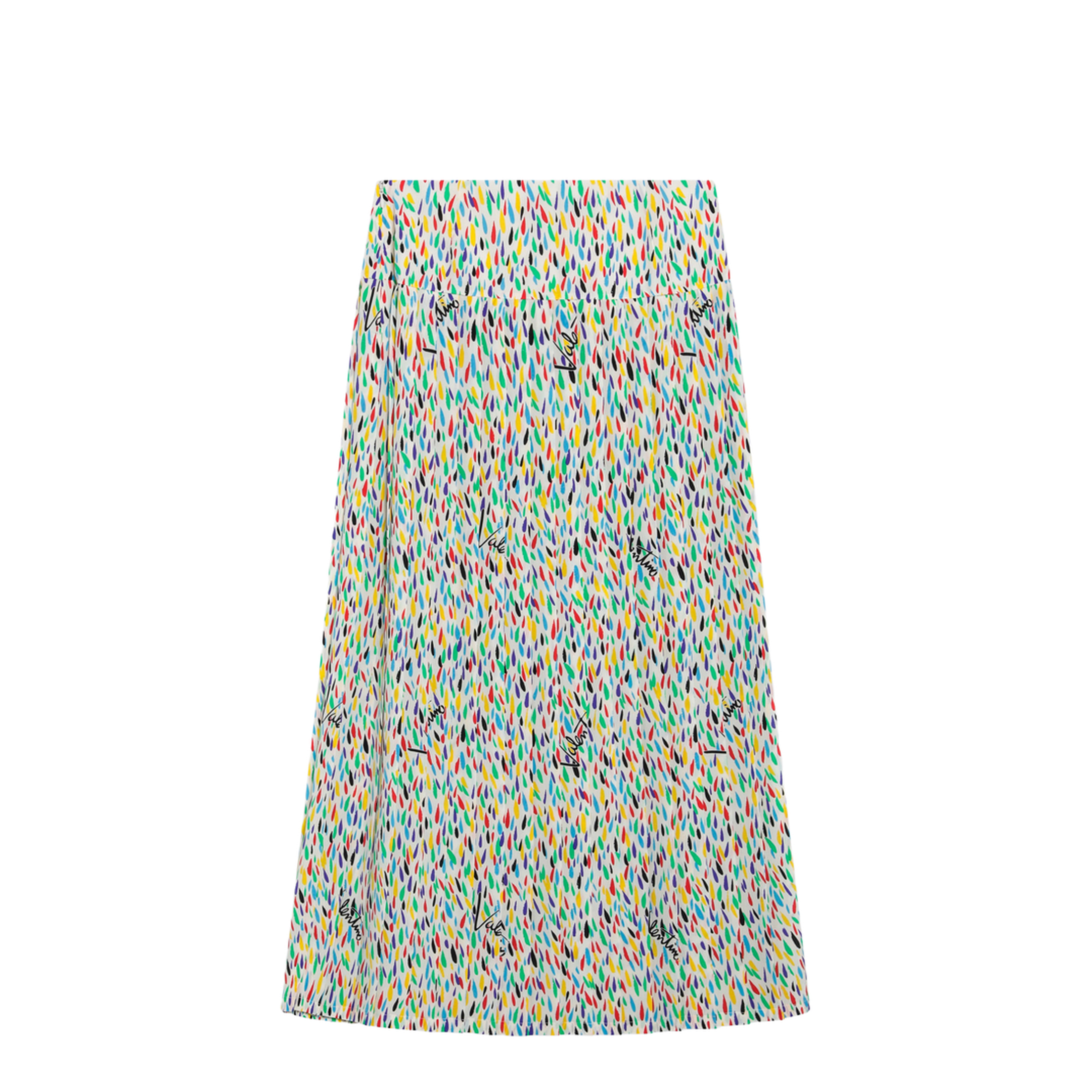 MAYFEYR - Valentino - Multicolored Pleated Silk Midi Skirt - 9B3RAFC2AE8CVT