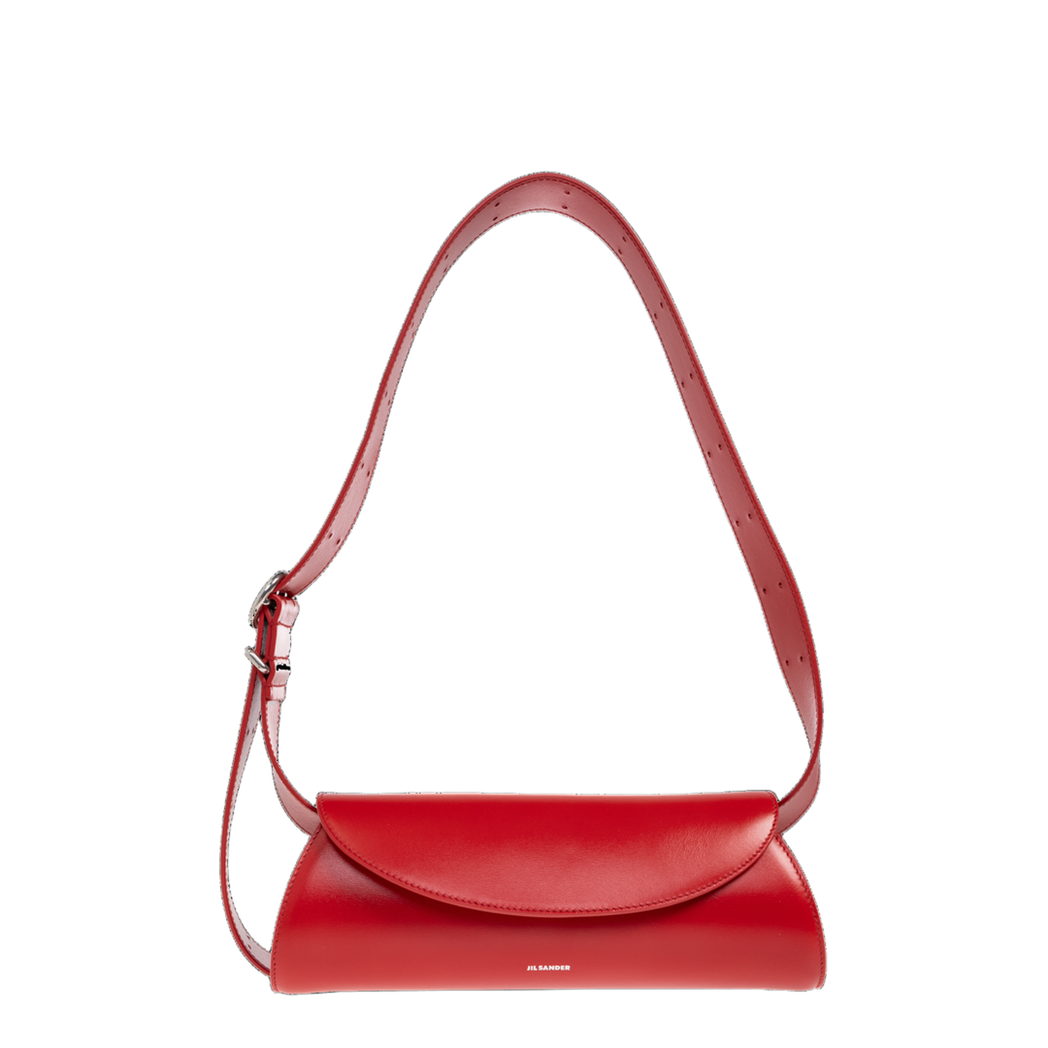 Cannolo Small Calf Leather Shoulder Bag - Red – MAYFEYR