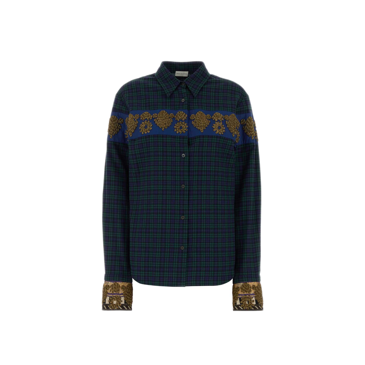 MAYFEYR - Dries Van Noten - Embroidered Flannel Chloris Shirt - 2620107424315604