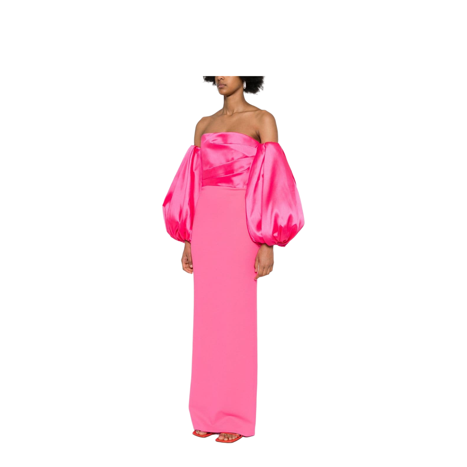 Dramatic Off-Shoulder Maxi Dress