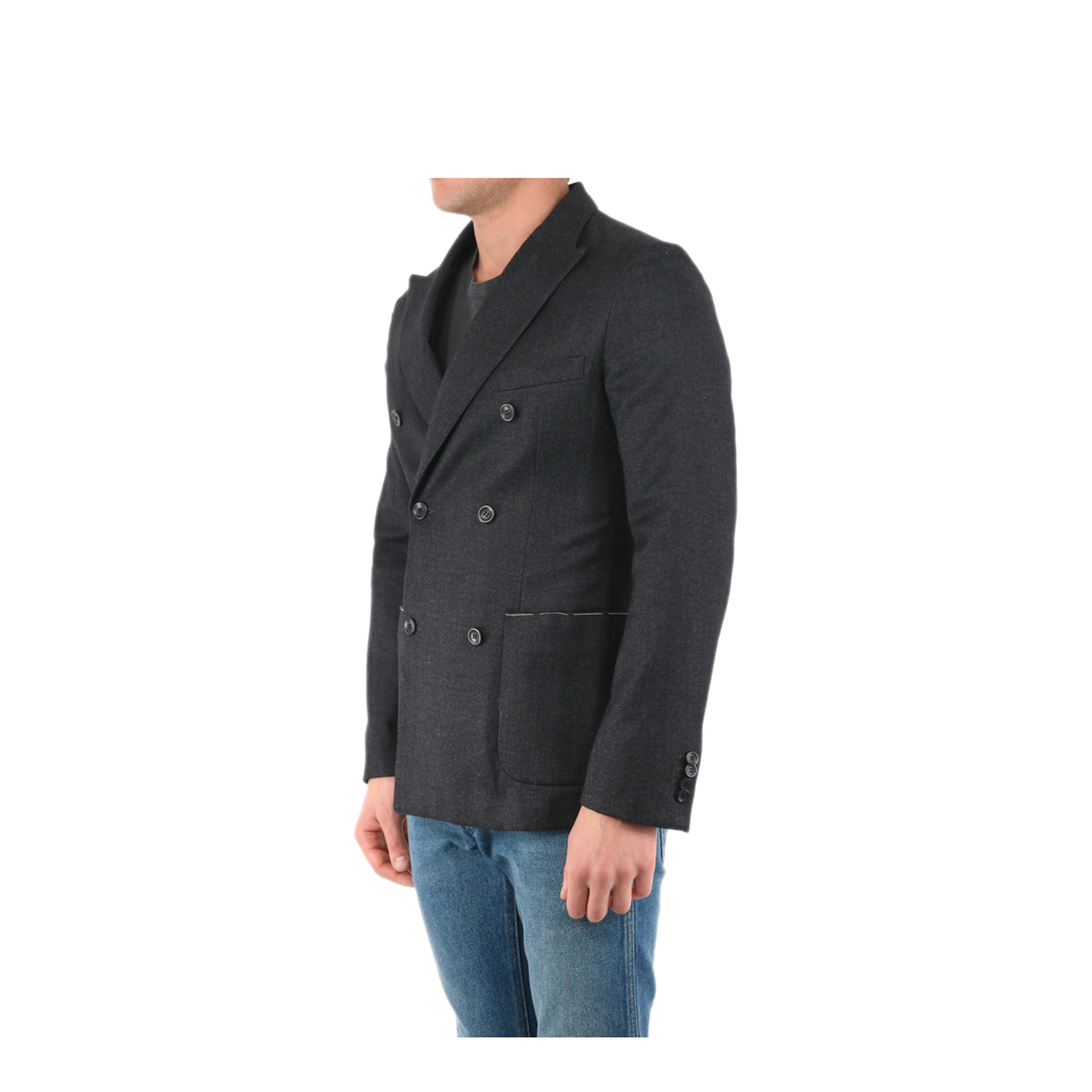 MAYFEYR - Tonello - Gray Double Breasted Jacket - 06GW0507164U900