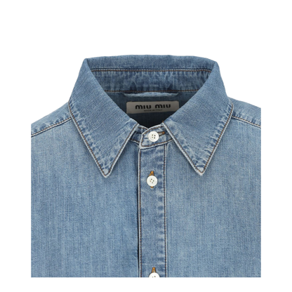 MAYFEYR - Miu Miu - Clear Blue Shirts - GWC143193KF0013