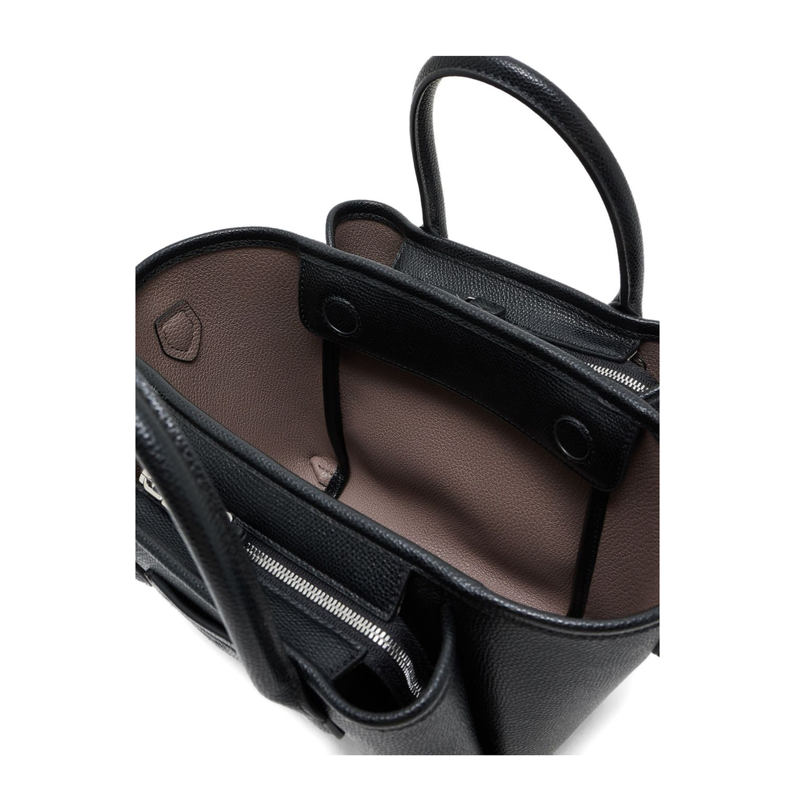 Large Shopper Bag with Palmellato Finish