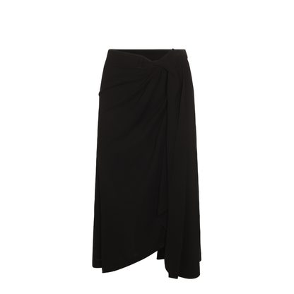 Draped Tailored Skirt