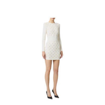 MAYFEYR - Elisabetta Franchi - White Dresses - AM25S57E2D29