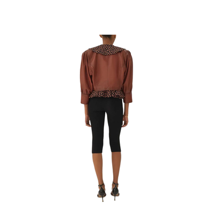 MAYFEYR - Chloè - Cropped Collarless Jacket In Plongé Nappa Leather - CH26SCV97201