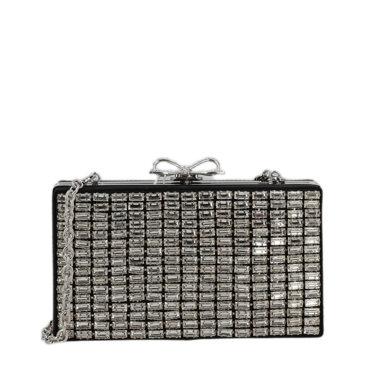 AQUA Crystal Clutch - Silver