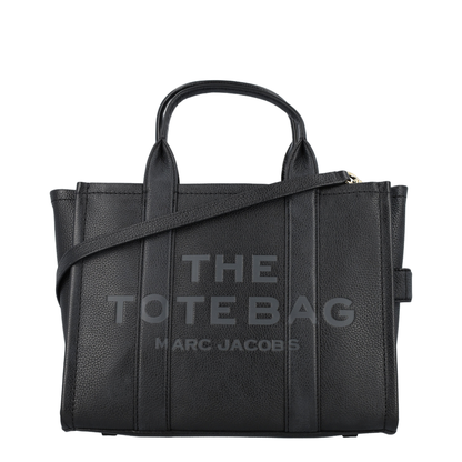 Medium Tote Bag In Black Leather