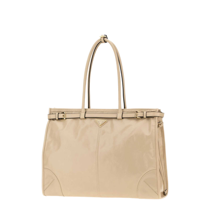 MAYFEYR - Prada - Sand Leather Shoulder Bag - 1BA4392CYRF03MV