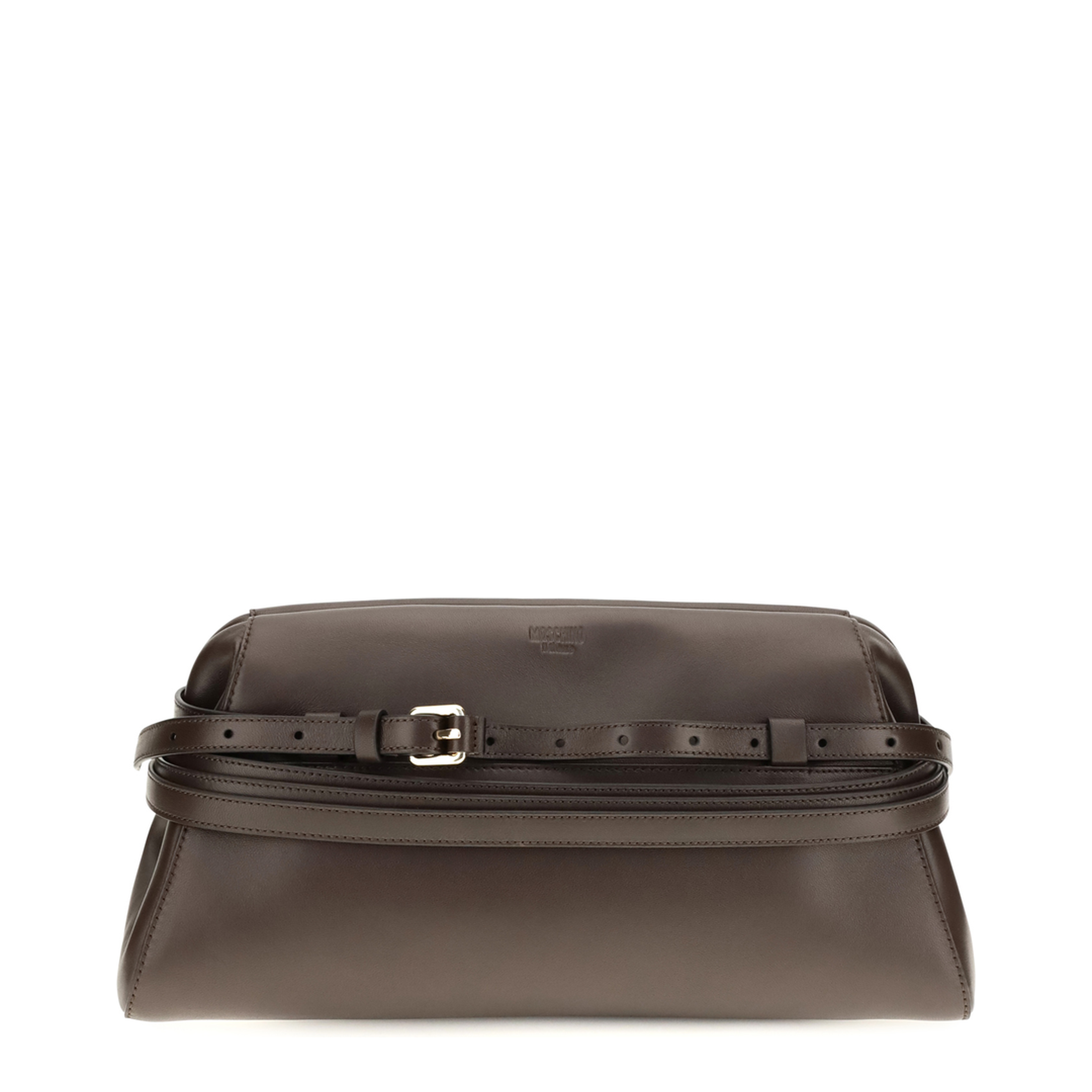 MAYFEYR - Moschino - Leather Clutch With Buckle Detail - MC4018PP1POA0301