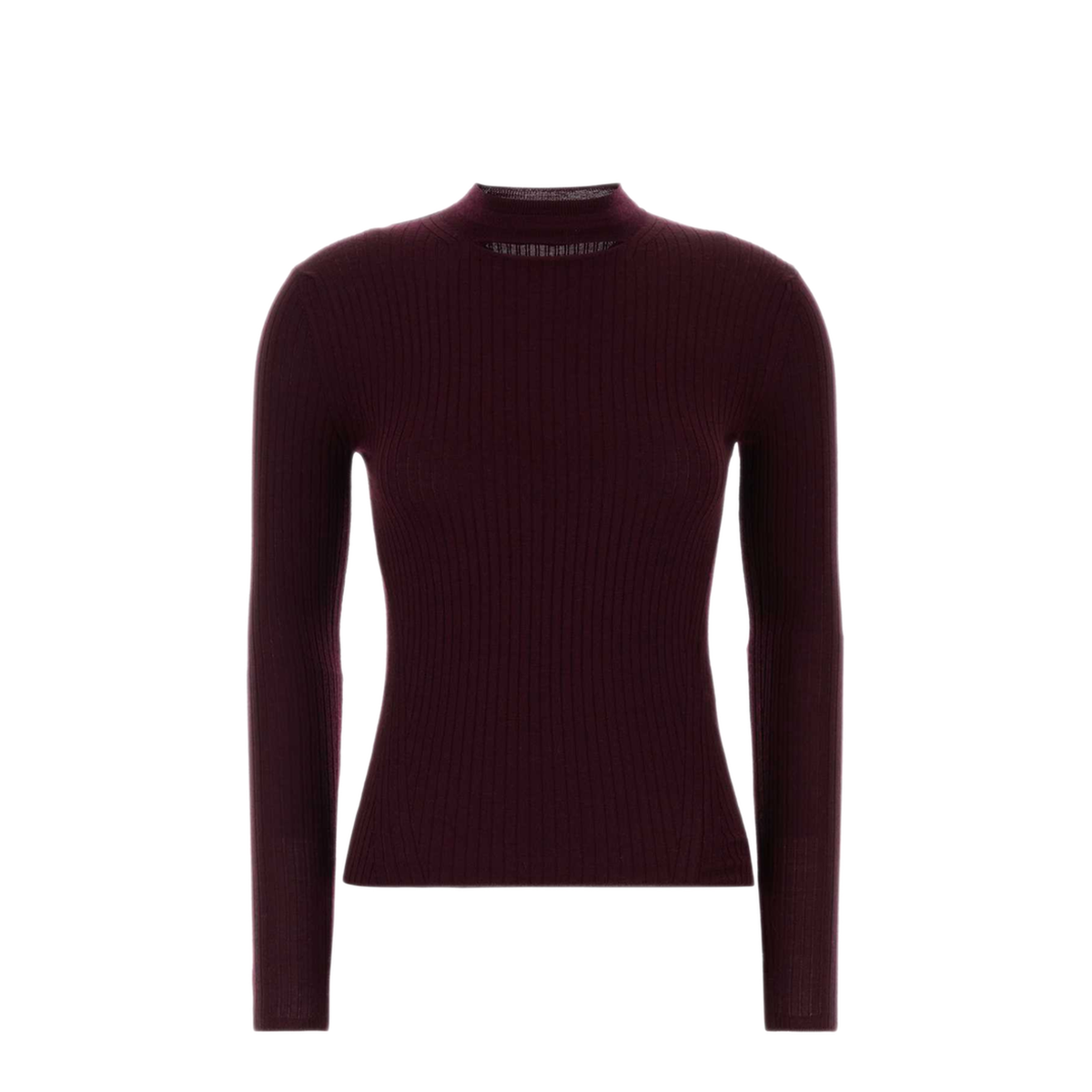 MAYFEYR - Jil Sander - Burgundy Wool Blend Sweater - J03GP0213J14885603