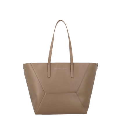 Duo Tote Bag in Grainy Leather