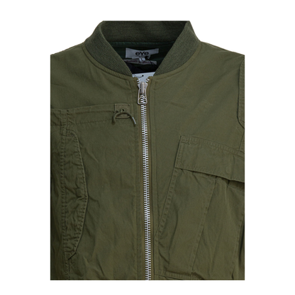 MAYFEYR -  - Cotton And Nylon Bomber Jacket - WPJ902W251KHAKI