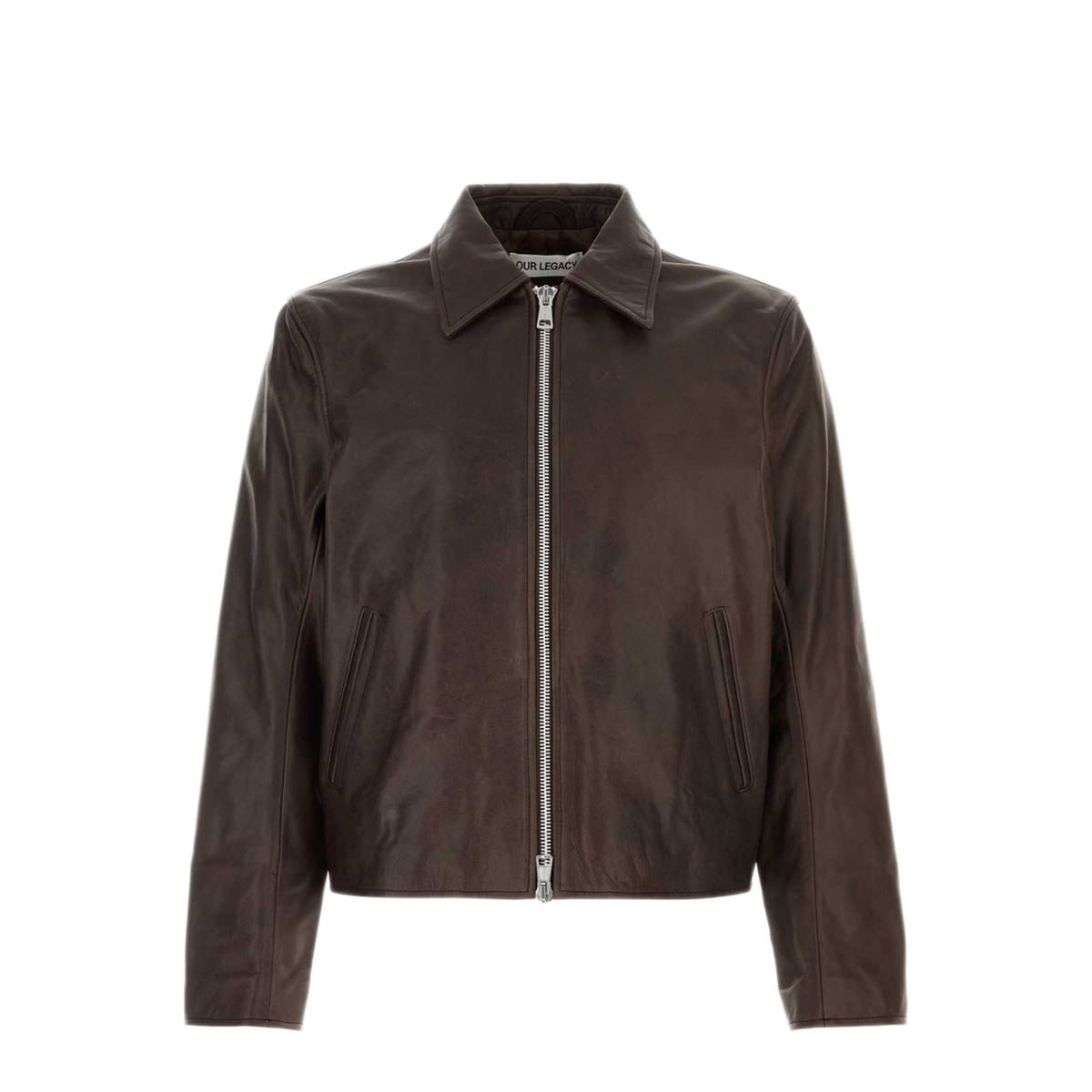 MAYFEYR - Our Legacy - Brown Leather Mini Jacket - M4269MMMATBROWAXBOV