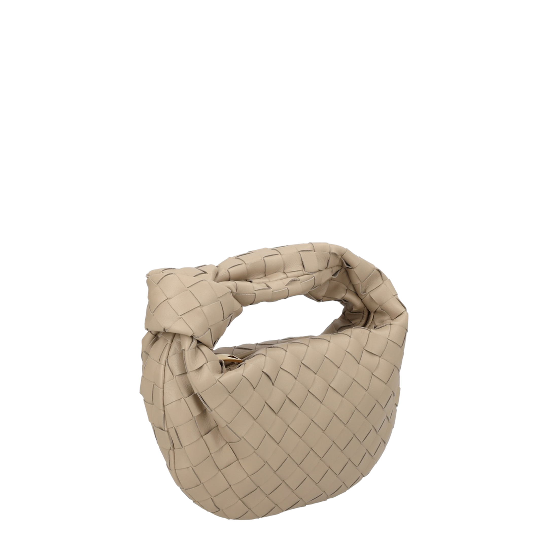 Jodie Mini Lambskin Top-Handle Bag - Ecru
