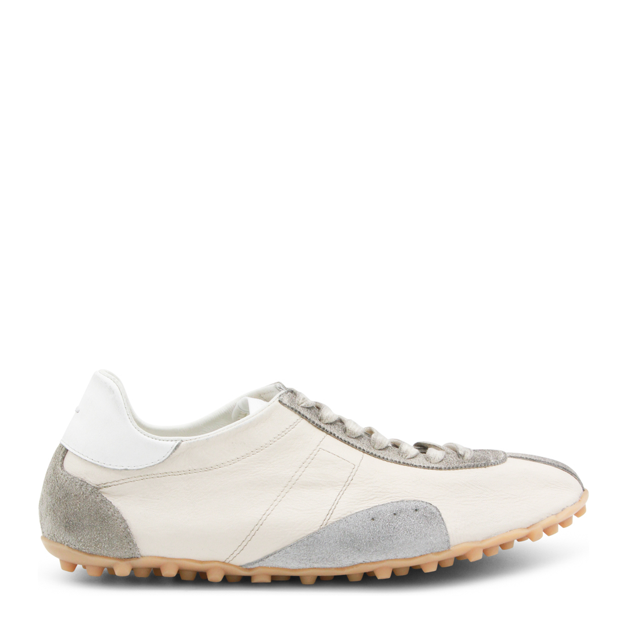 Sprinters Sneakers In Cream Leather And Vintage Suede