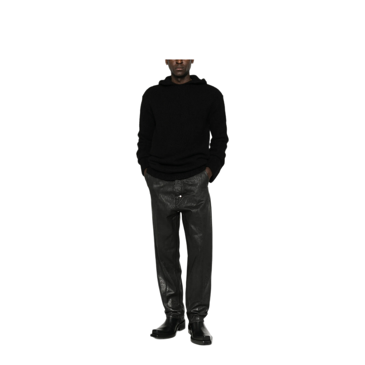 MAYFEYR - Rick Owens - Hooded Cashmere Silk Sweater - RU02F4623KWSSE09