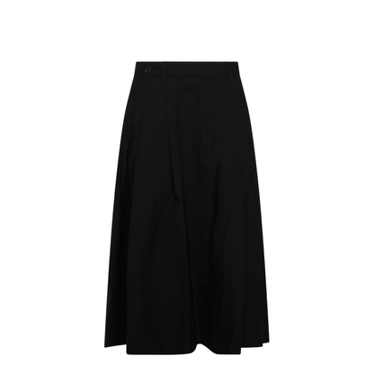 Women's Button Flared Skirt Black