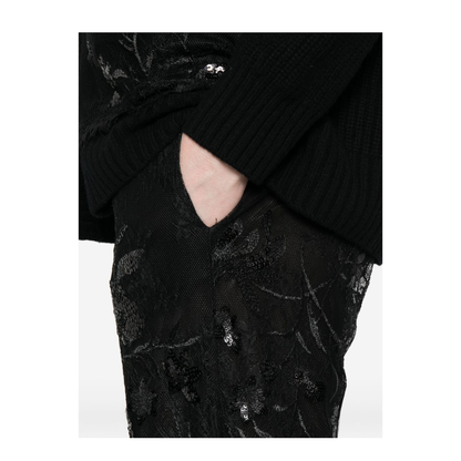 Sequined Tulle Midi Skirt