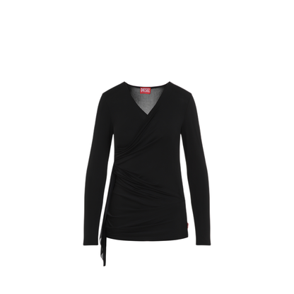 MAYFEYR - Diesel - T Crissy Plain Black Acetate Top - A189200BLBC9XX