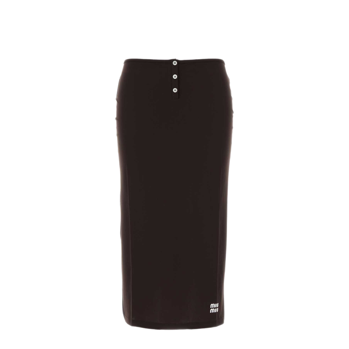 MAYFEYR - Miu Miu - Chocolate Jersey Skirt - MG2807SOOO122RF0192