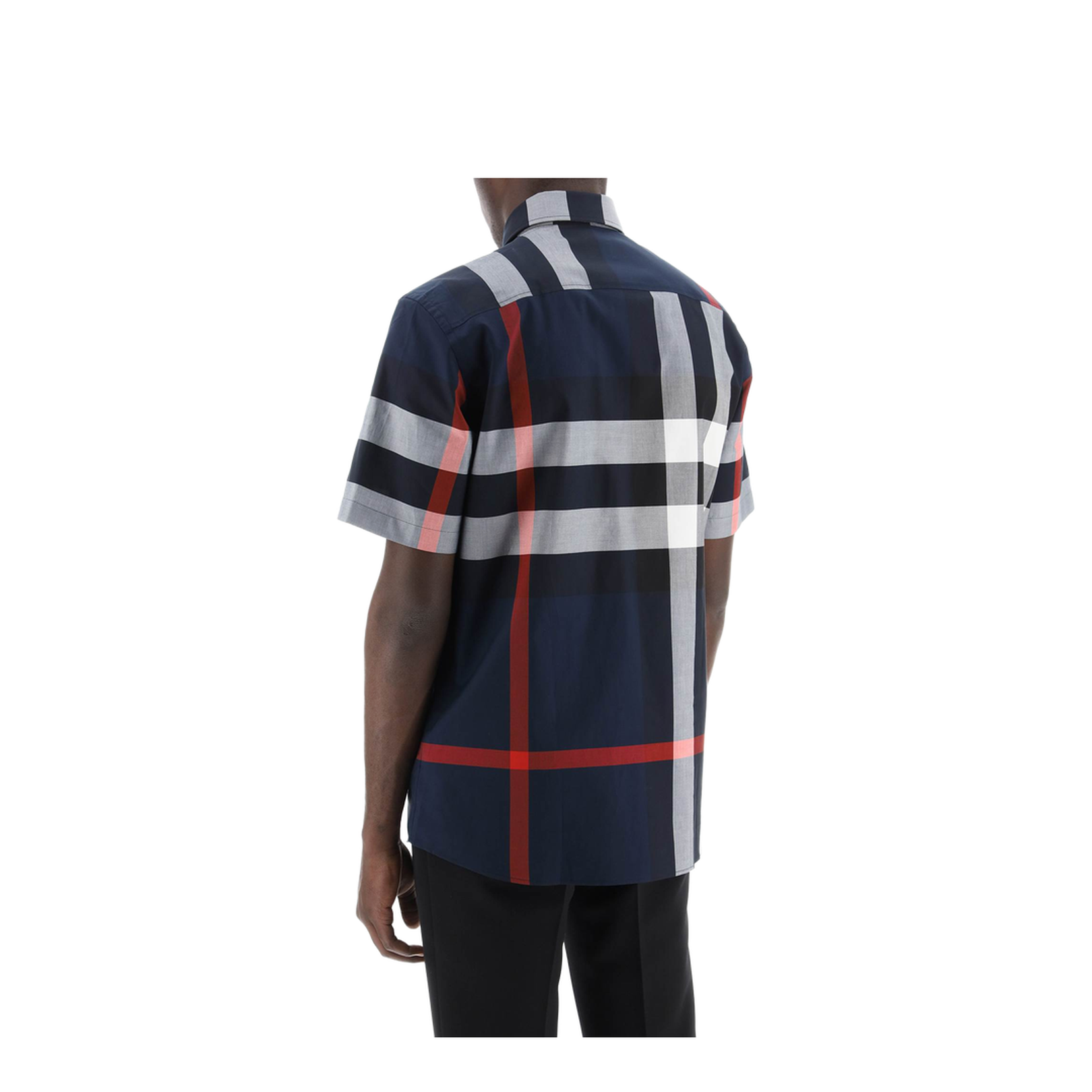 Check Cotton Shirt - Blue